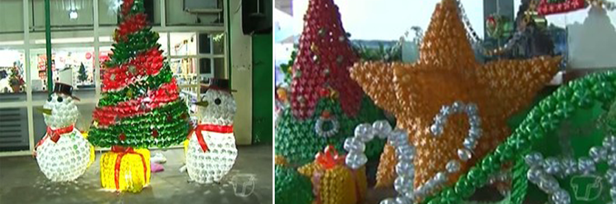 Cooperativa em Perema(PA) transforma garrafas PET em decoração de Natal